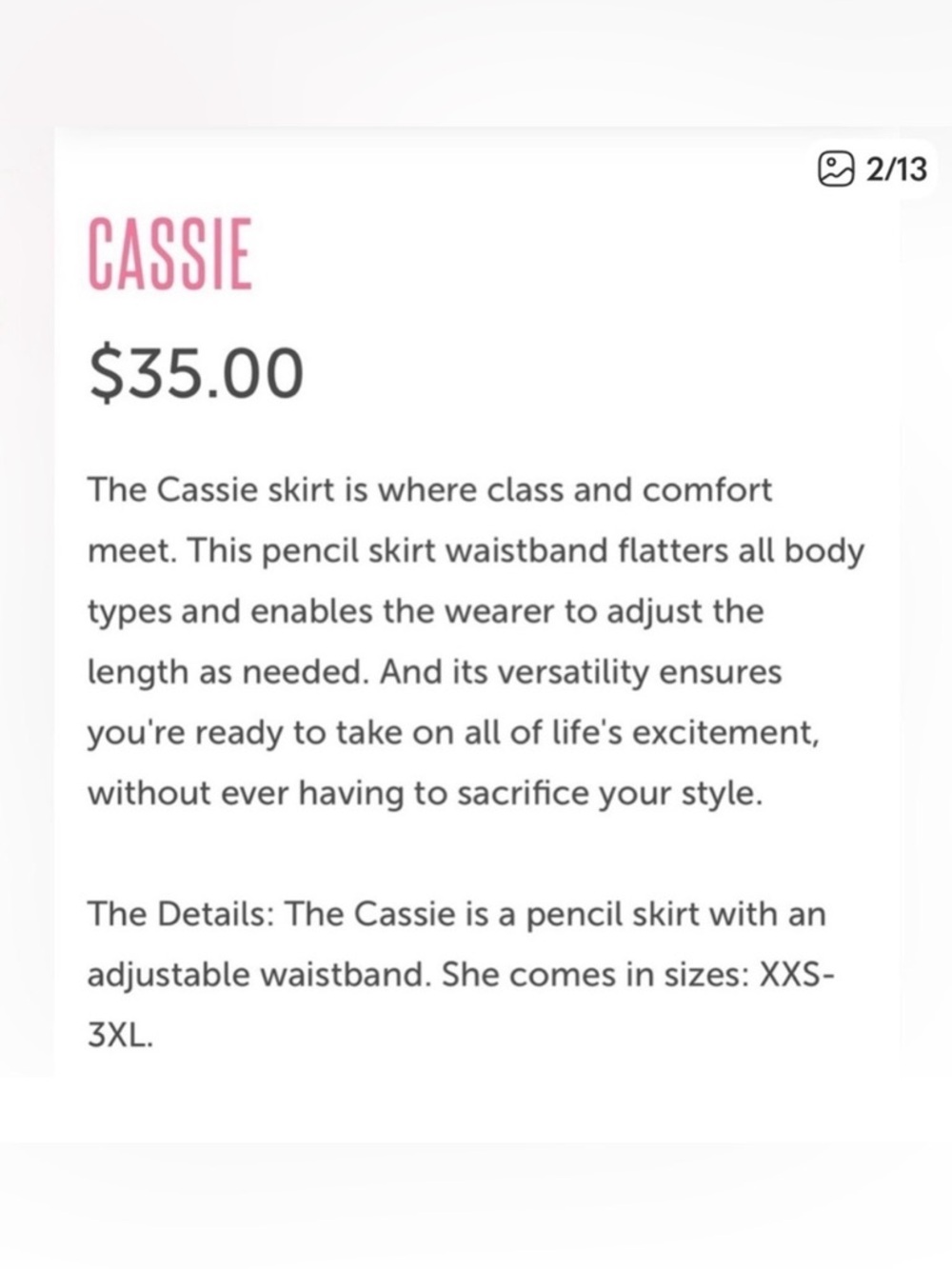 LuLaRoe blue paisley Cassie skirt - Picture 7 of 7